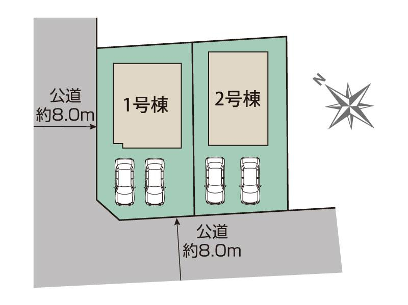 ブルーミングガーデン札幌市手稲区新発寒５条７丁目２棟の見取り図