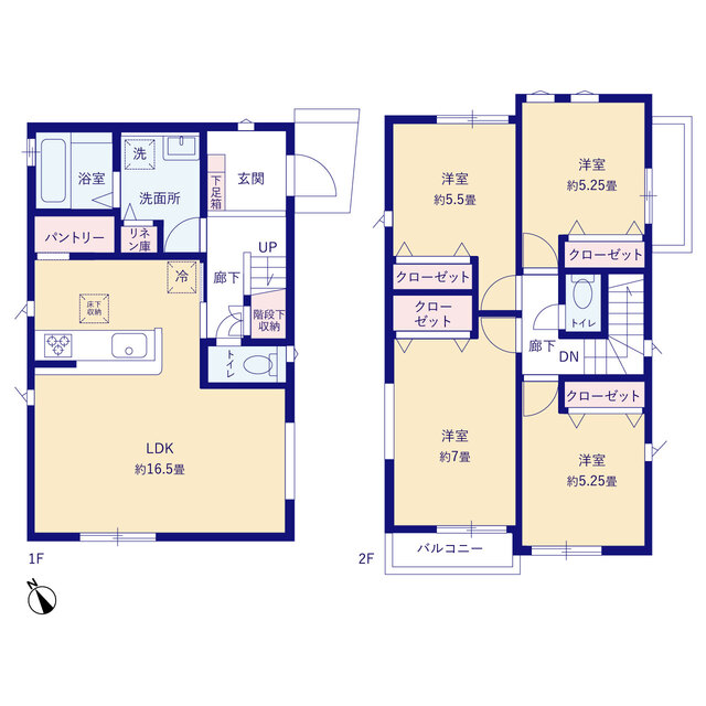 グラファーレ4211相模原市下九沢１６期１０棟の見取り図