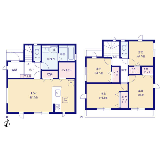 グラファーレ4311平塚市東中原８期３棟の見取り図