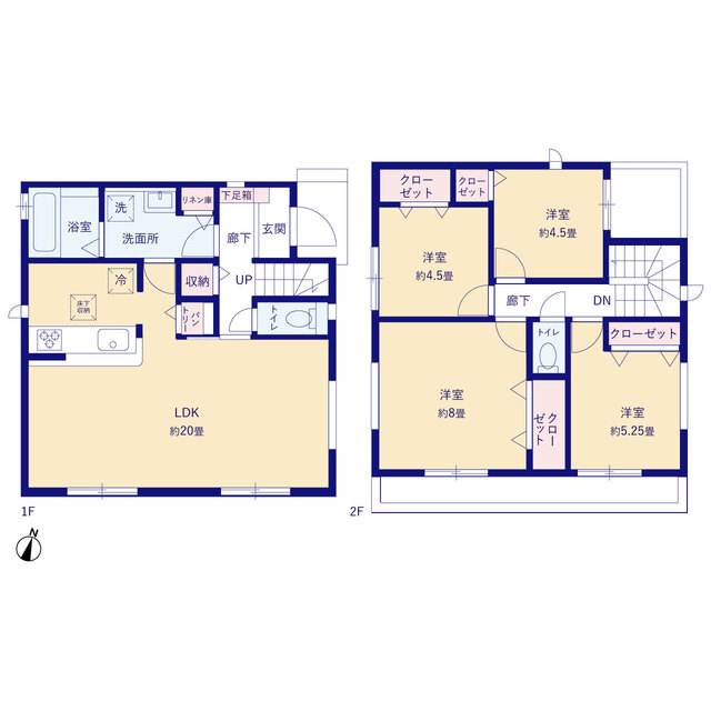 グラファーレ4311平塚市東中原８期３棟の見取り図