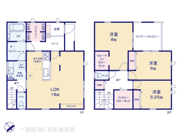 リーブルガーデン観音寺市柞田町の見取り図