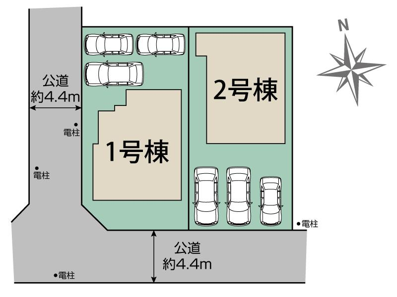 ブルーミングガーデン福島市森合蒲原２棟の見取り図
