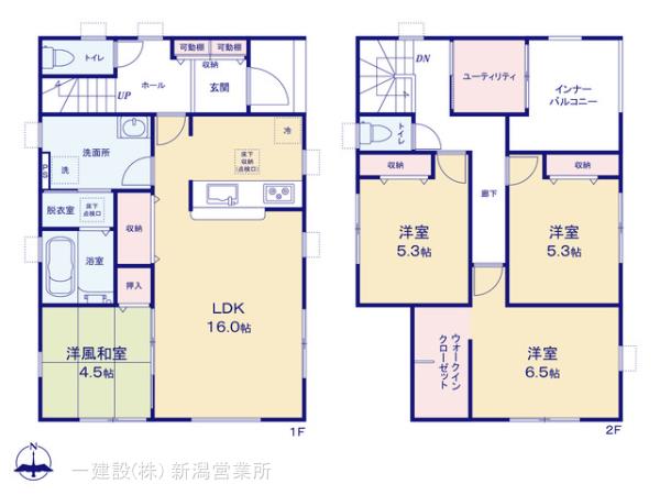 リーブルガーデン新発田諏訪町第１の見取り図