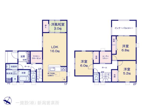 リーブルガーデン東区新石山第１の見取り図