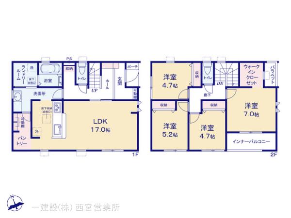 リーブルガーデン高砂市曽根町７期の見取り図