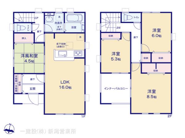 リーブルガーデン東区有楽第2の見取り図