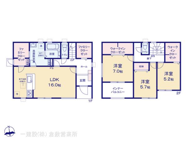 リーブルガーデン倉敷玉島阿賀崎第２の見取り図