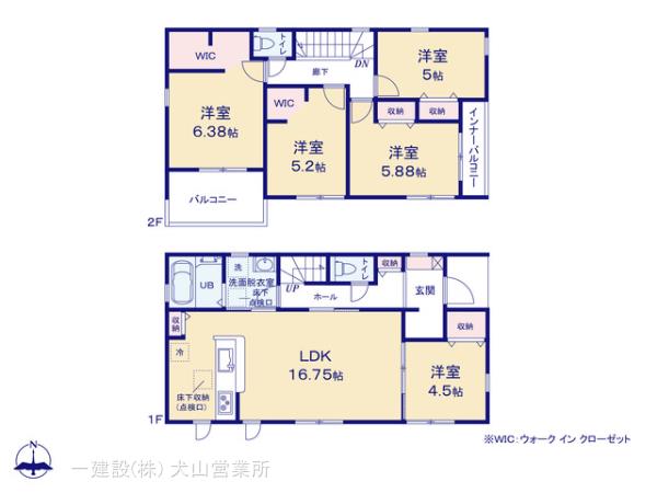 リーブルガーデン岐阜市前一色二丁目の見取り図