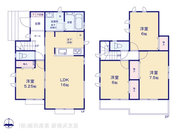 ハートフルタウン美住町2019番の見取り図
