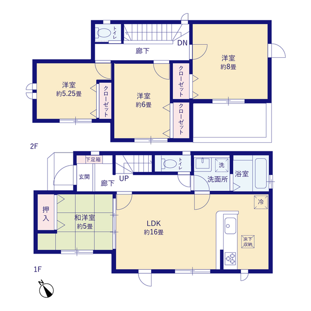 グラファーレ4269相模原市下九沢１５期３棟の見取り図