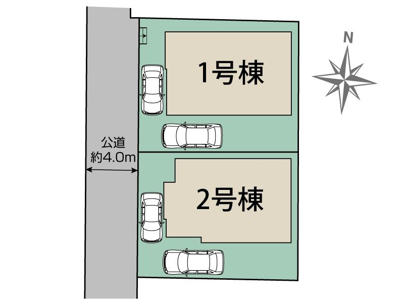 秦野市ひばりヶ丘2棟 区画図