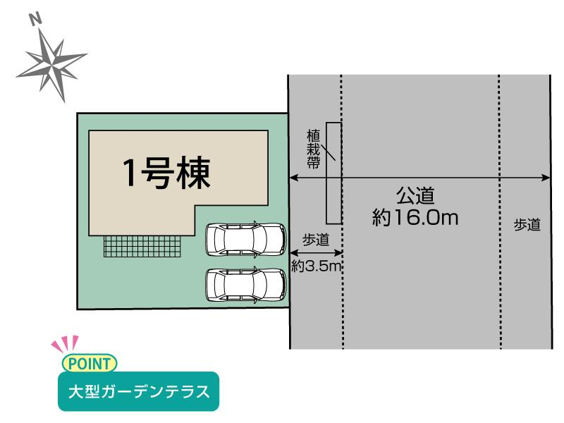 ブルーミングガーデン佐倉市中志津７丁目１棟の見取り図