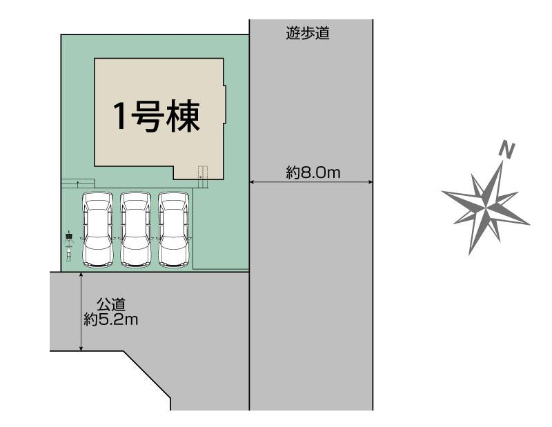 豊能町新光風台2丁目1棟 区画図