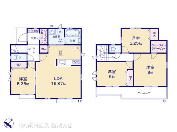 ハートフルタウン足立区古千谷本町3丁目13番の見取り図