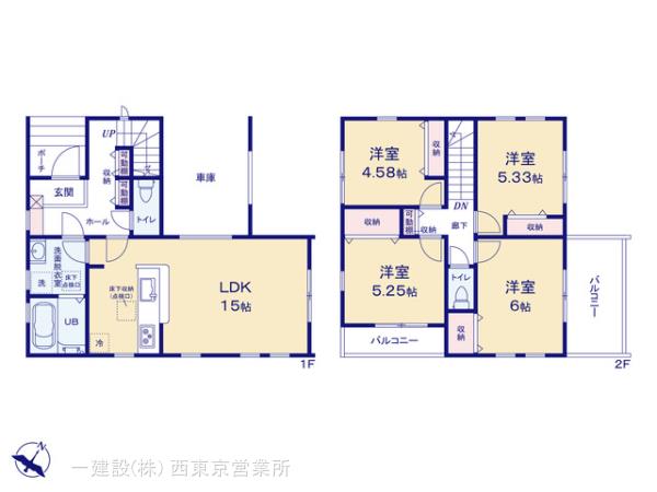 リーブルガーデン新座石神第三の見取り図