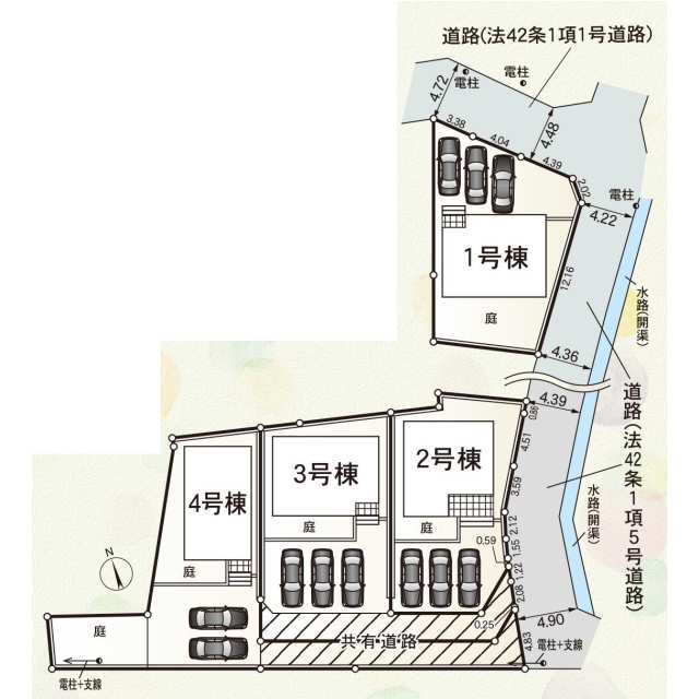 クレイドルガーデン三原市中之町 第2の見取り図