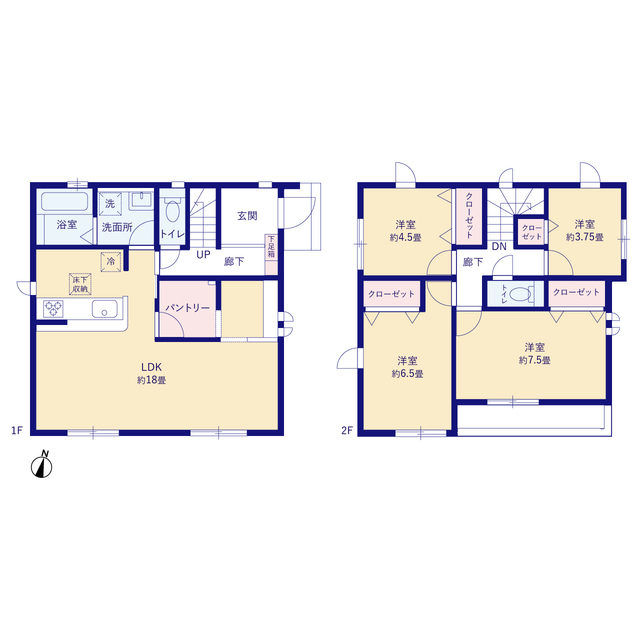 グラファーレ4311横須賀市森崎１３期１棟の見取り図