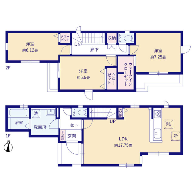グラファーレ4319川口市安行領根岸９期１棟の見取り図