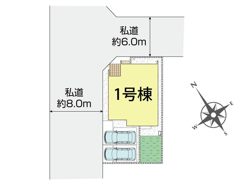 ブルーミングガーデン千葉市稲毛区稲毛町５丁目１棟の見取り図