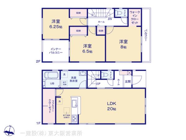 リーブルガーデン和泉市上町の見取り図