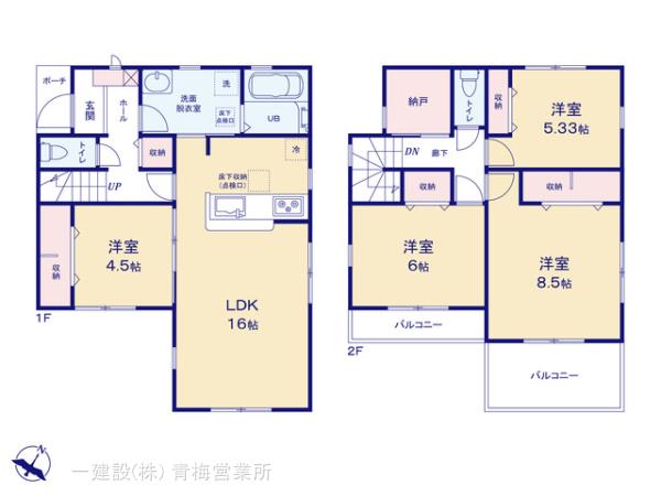 リーブルガーデンあきる野五日市第１０の見取り図
