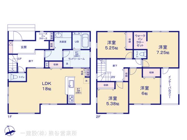 リーブルガーデン熊谷河原町第５の見取り図