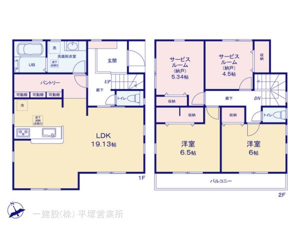 リーブルガーデン茅ヶ崎市萩園第２の見取り図