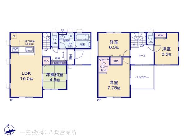 リーブルガーデン三郷市早稲田7丁目2期の見取り図