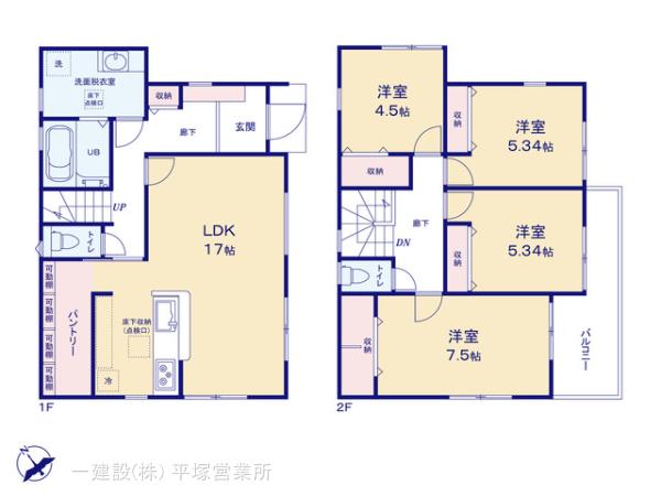 リーブルガーデン戸塚区俣野町の見取り図