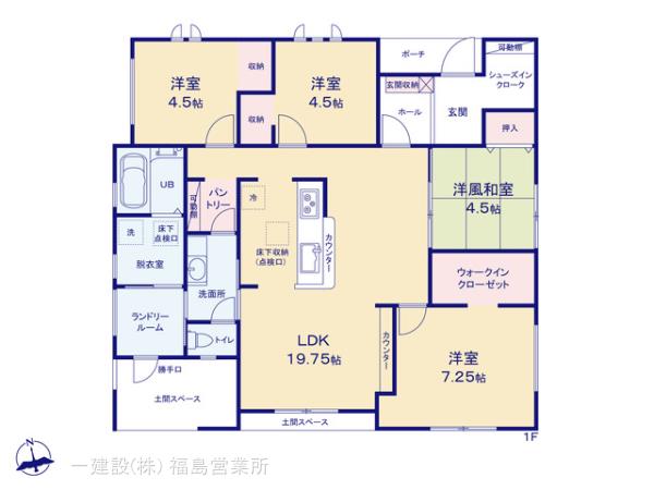 リーブルガーデン笹谷桜水第６の見取り図