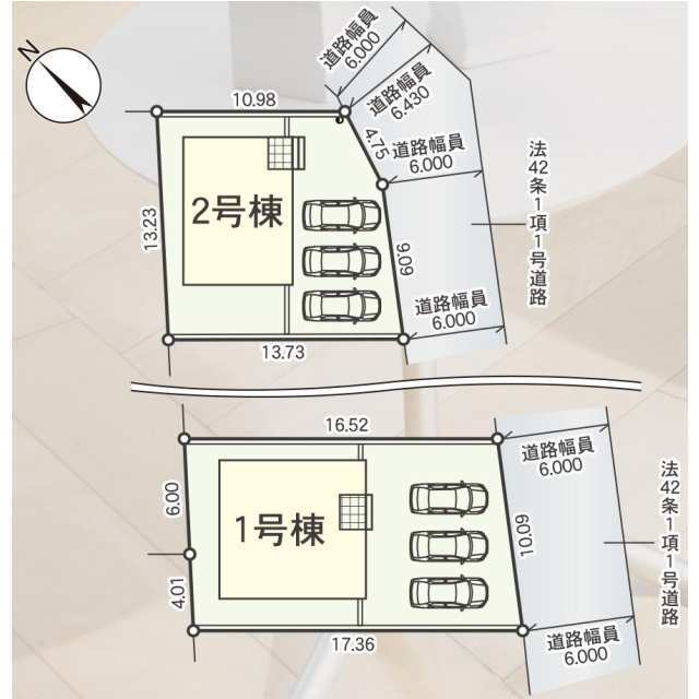 クレイドルガーデン彦根市東沼波町 第6の見取り図