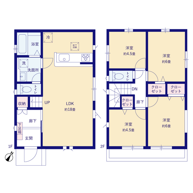 グラファーレ4205横浜市飯島町３期１棟の見取り図