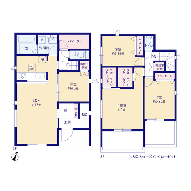 グラファーレ高浜市沢渡町４棟の見取り図