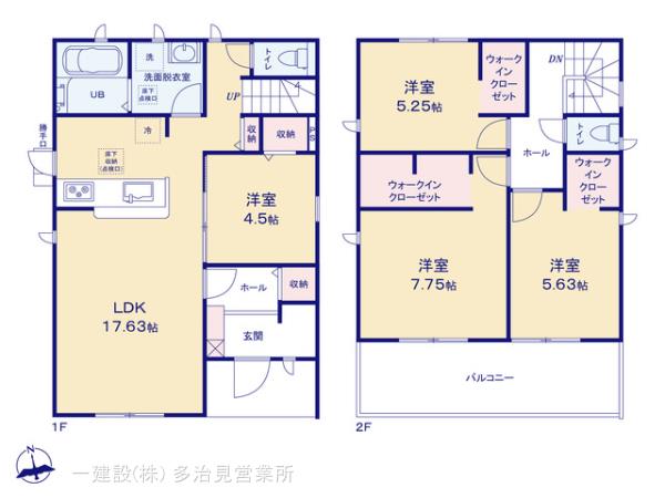 リーブルガーデン犬山市郷西の見取り図
