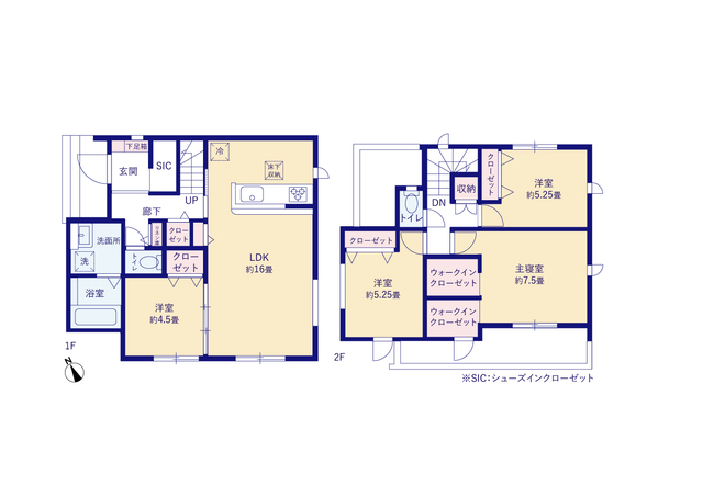 グラファーレ4392岩国市南岩国町４期２棟の見取り図