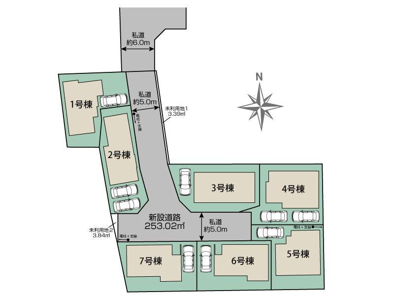 ブルーミングガーデン東村山市秋津町４丁目７棟の見取り図