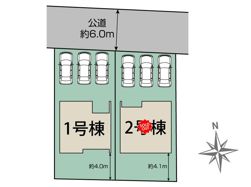 ブルーミングガーデン名古屋市港区茶屋新田１３期２棟の見取り図