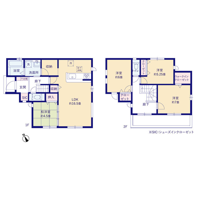 グラファーレ4286佐倉市中志津５４期１棟の見取り図