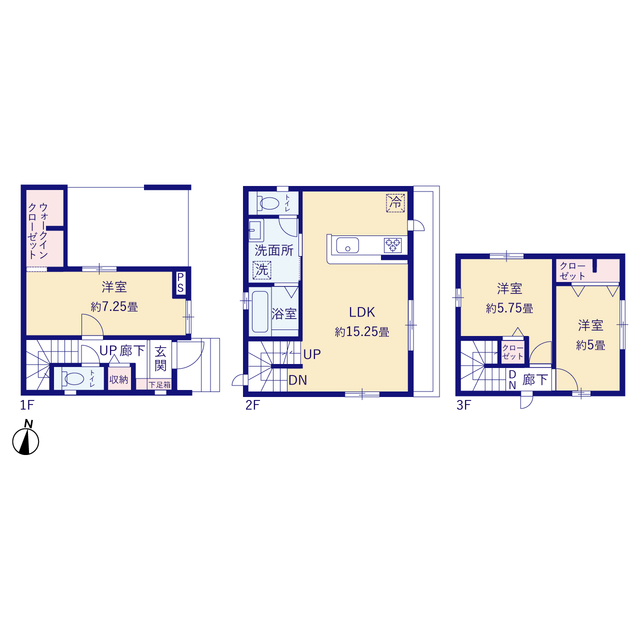 グラファーレ4348足立区保木間６期１棟の見取り図