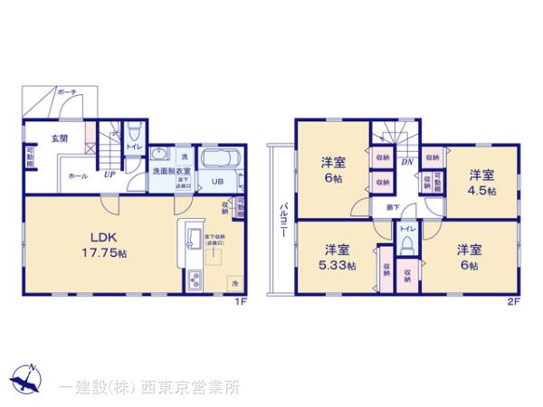 リーブルガーデン富士見渡戸第二の見取り図
