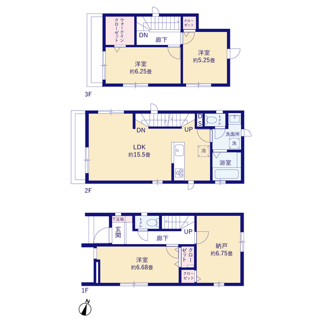 グラファーレ4369座間市相模が丘１０期１棟の見取り図