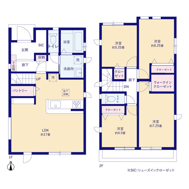 グラファーレ4221昭島市福島町７期３棟の見取り図