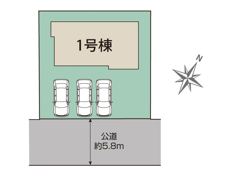 ブルーミングガーデン広島市佐伯区屋代１丁目１棟の見取り図