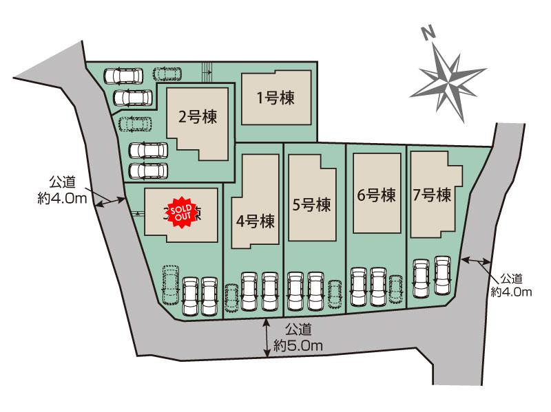 ブルーミングガーデン合志市須屋１６期７棟の見取り図