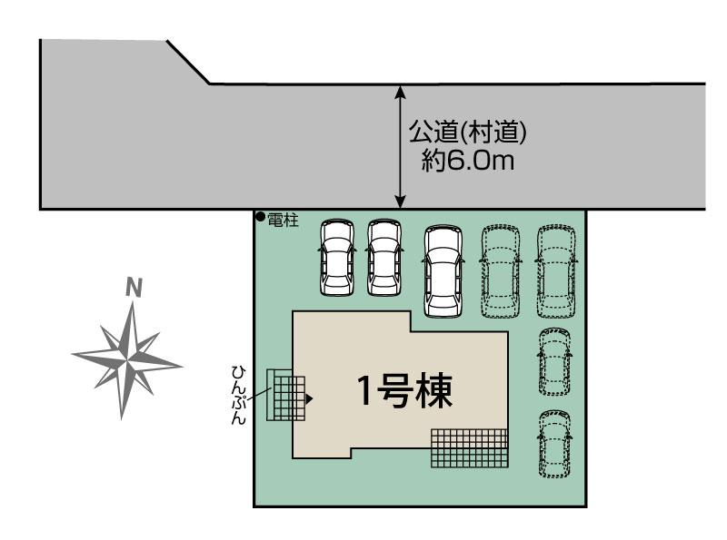 ブルーミングガーデン読谷村大木１棟の見取り図