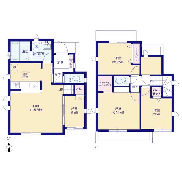 グラファーレ4266東大和市湖畔２期３棟の見取り図