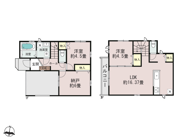 Ａ号棟間取り図