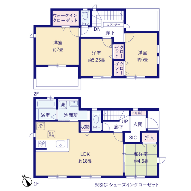 グラファーレ4224船橋市旭町３期１棟の見取り図