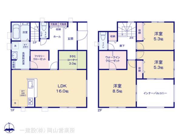 リーブルガーデン倉敷市玉島乙島第５の見取り図