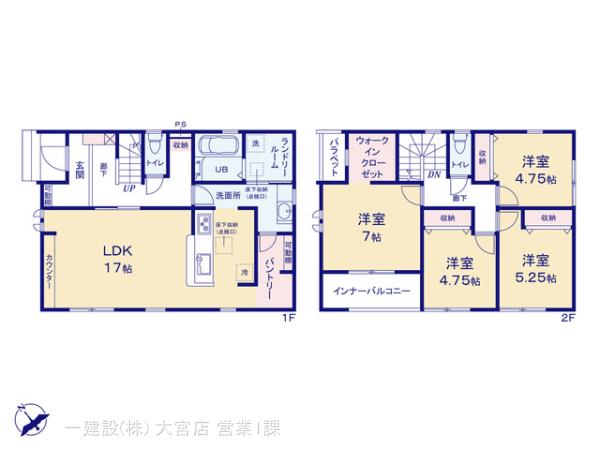 リーブルガーデン北本市下石戸下区画整理の見取り図